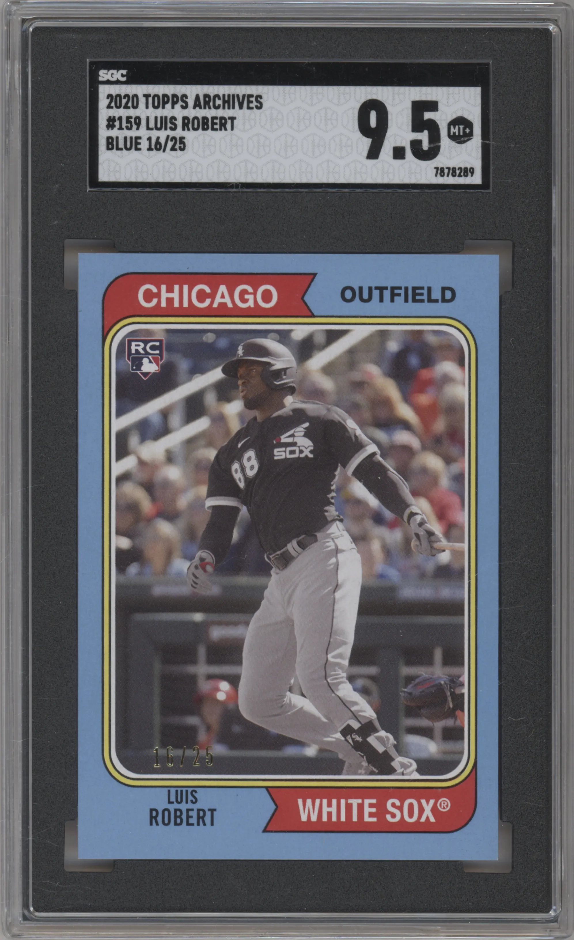 2020 Topps Archives 1974 Topps Luis Robert Blue SGC 9.5