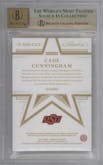 Cade Cunningham from the 2021-22 Panini Flawless Collegiate set featuring a Gold parallel graded by Beckett and given an overall grade of 9.5.