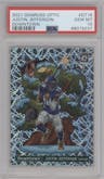 Justin Jefferson from the 2021 Panini Donruss Optic set graded by PSA and given an overall grade of 10.