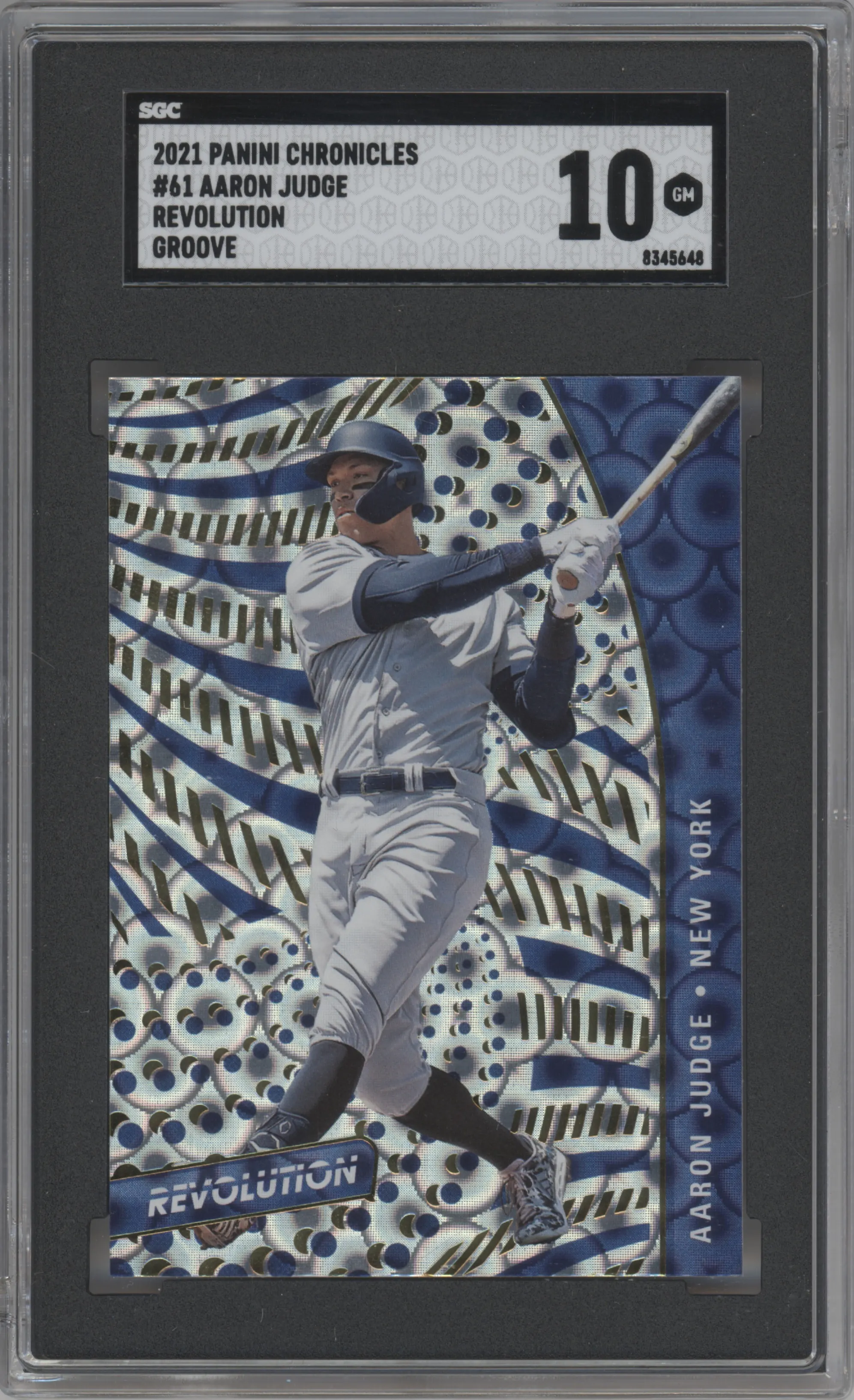 2021 Panini Chronicles Revolution Aaron Judge Groove SGC 10