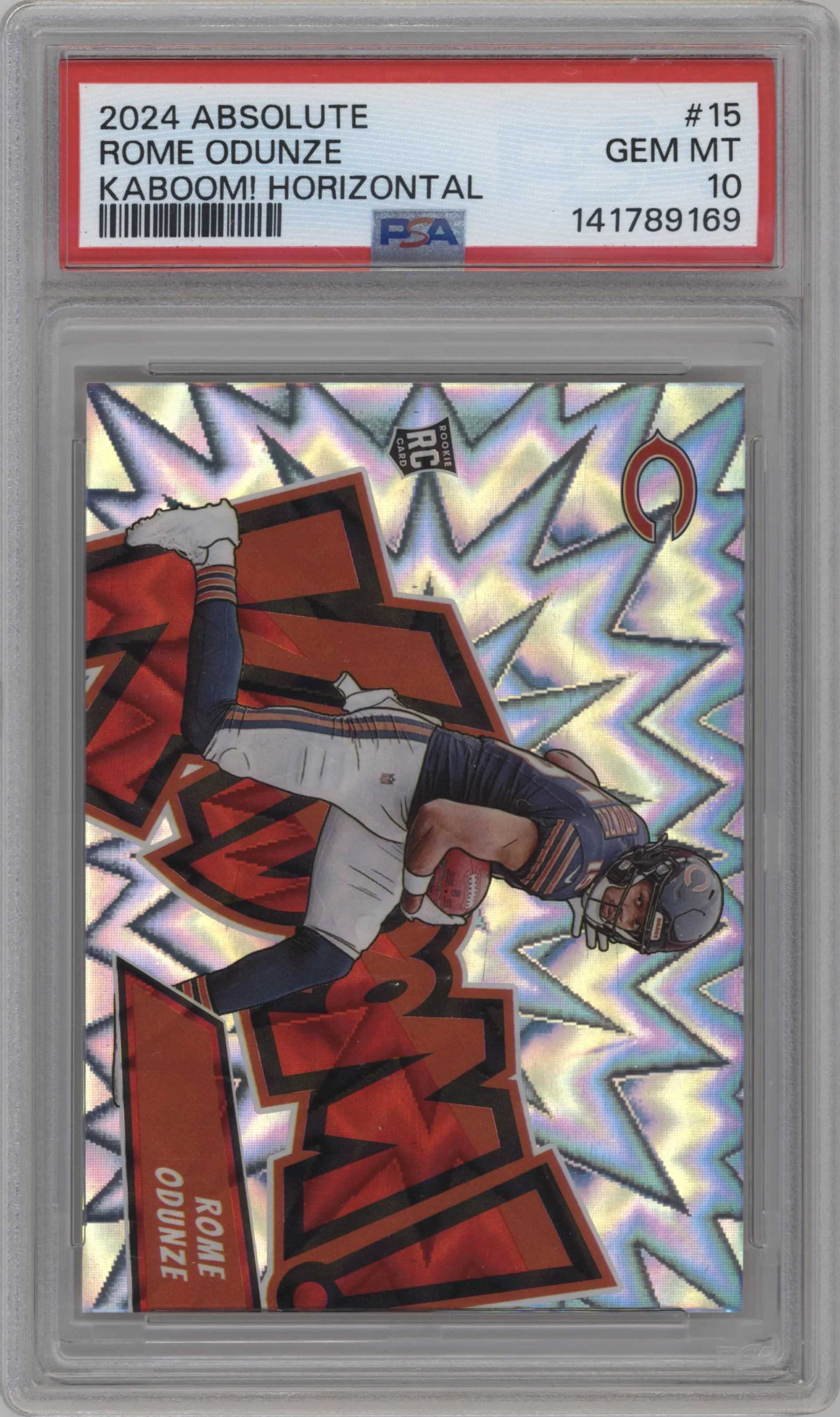 2024 Panini Absolute Kaboom Horizontal Rome Odunze PSA 10