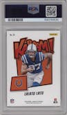 Laiatu Latu from the 2024 Panini Absolute set graded by PSA and given an overall grade of 9.