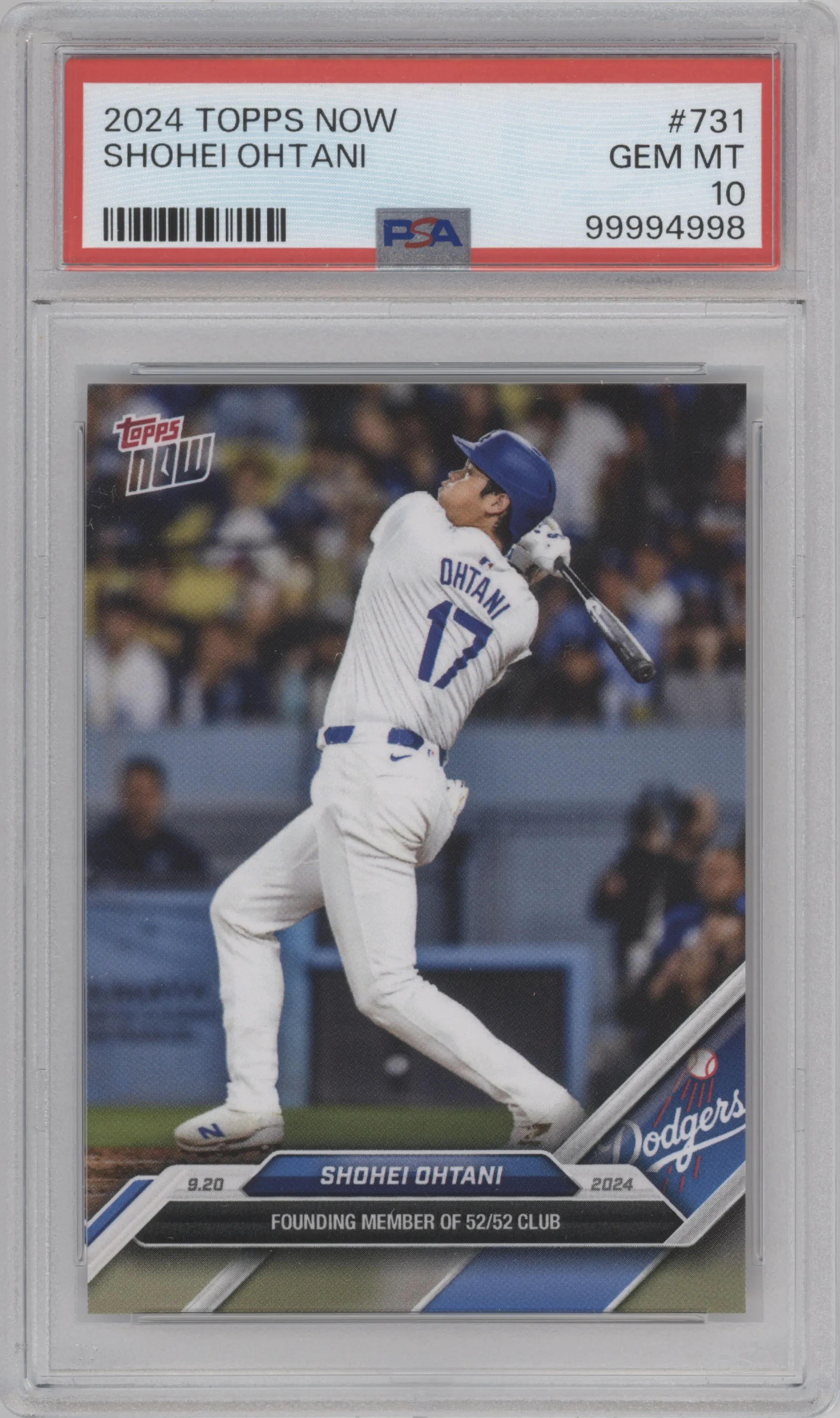 2024 Topps Now Shohei Ohtani PSA 10