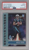 Bryce Young from the 2023 Panini Phoenix set featuring a Teal parallel graded by PSA and given an overall grade of 10.