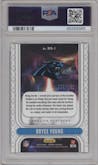Bryce Young from the 2023 Panini Phoenix set featuring a Teal parallel graded by PSA and given an overall grade of 10.