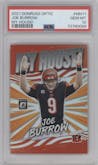  Joe Burrow  from the 2021 Panini Donruss Optic set graded by PSA and given an overall grade of 10.
