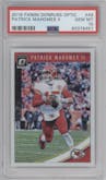 Patrick Mahomes II from the 2018 Panini Donruss Optic set graded by PSA and given an overall grade of 10.