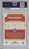Patrick Mahomes II from the 2018 Panini Donruss Optic set graded by PSA and given an overall grade of 10.
