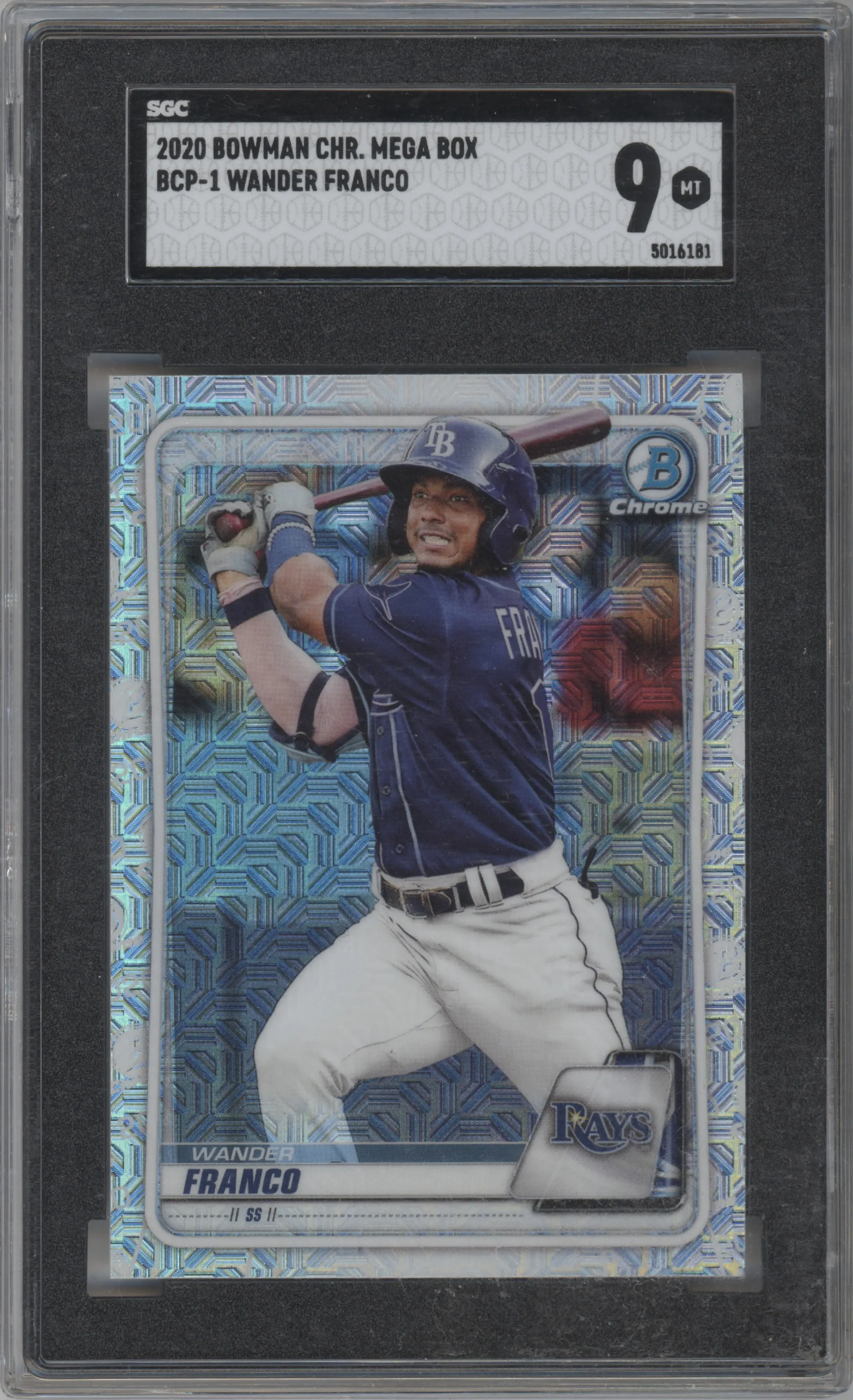 2020 Bowman Mega Box Chrome Prospect Wander Franco SGC 9