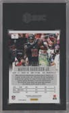 Marvin Harrison Jr. from the 2024 Panini Prizm Deca set featuring a Purple parallel graded by SGC and given an overall grade of 9.5.
