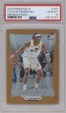 Taylor Hendricks from the 2023-24 Panini Prizm Deca set featuring a Orange Prizm parallel graded by PSA and given an overall grade of 10.