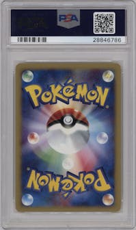 Dragonite from the 2001 Pokemon Japanese set graded by PSA and given an overall grade of 10.