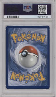 Pikachu V from the 2021 Pokemon SWSH set featuring a Pikachu V Box parallel graded by PSA and given an overall grade of 9.