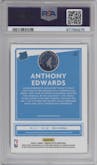 Anthony Edwards from the 2020-21 Panini Donruss Optic set graded by PSA and given an overall grade of 10.