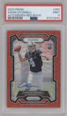 Aidan O'Connell from the 2023 Panini Prizm set featuring a Red Wave parallel graded by PSA and given an overall grade of 9.