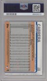 Miguel Cabrera from the 2019 Topps Chrome set graded by PSA and given an overall grade of 10.