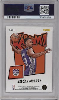 Keegan Murray from the 2022-23 Panini Crown Royale set graded by PSA and given an overall grade of 10.