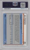 Pete Alonso from the 2019 Topps Chrome set featuring a Sepia Refractor  parallel graded by PSA and given an overall grade of 10.