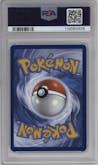 Team Rocket's Mewtwo ex from the 2025 Pokemon SV set graded by PSA and given an overall grade of 10.