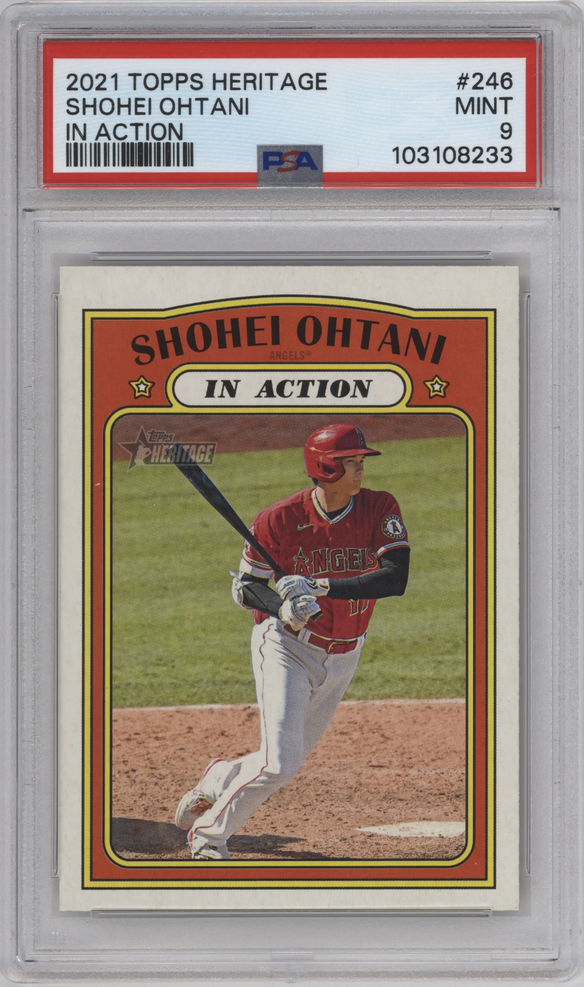 2021 Topps Heritage Shohei Ohtani #246 PSA 9