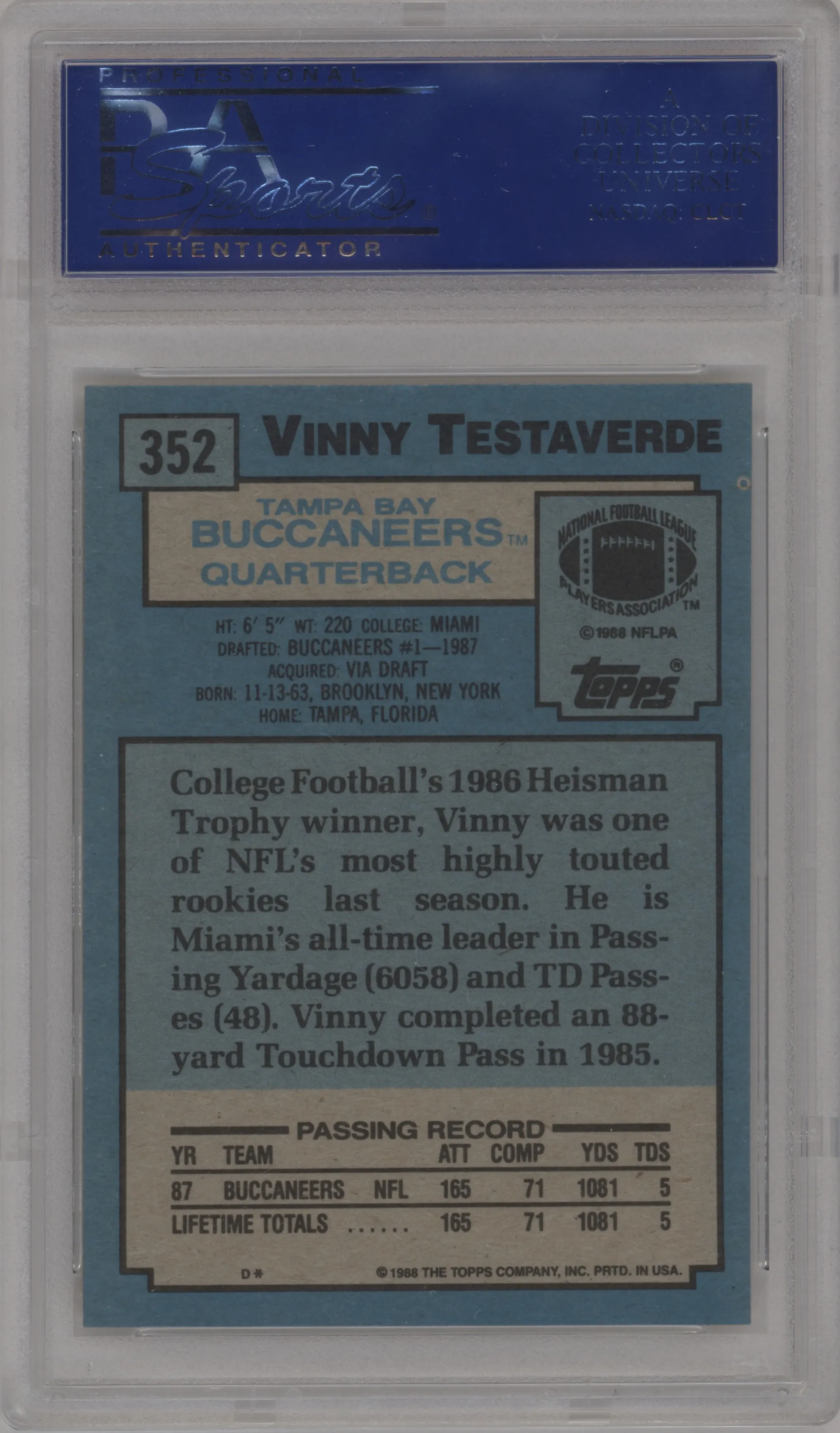 Vinny Testaverde 