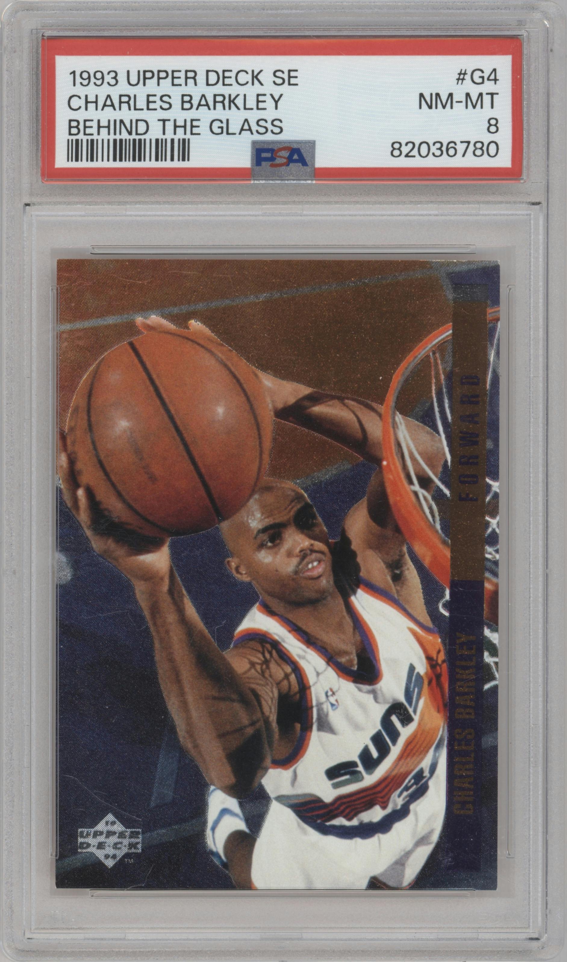 Charles Barkley from the 1993-94 Upper Deck Special Edition set graded by PSA and given an overall grade of 8.