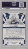 CeeDee Lamb from the 2020 Panini Phoenix set featuring a Fire Burst parallel graded by PSA and given an overall grade of 10.