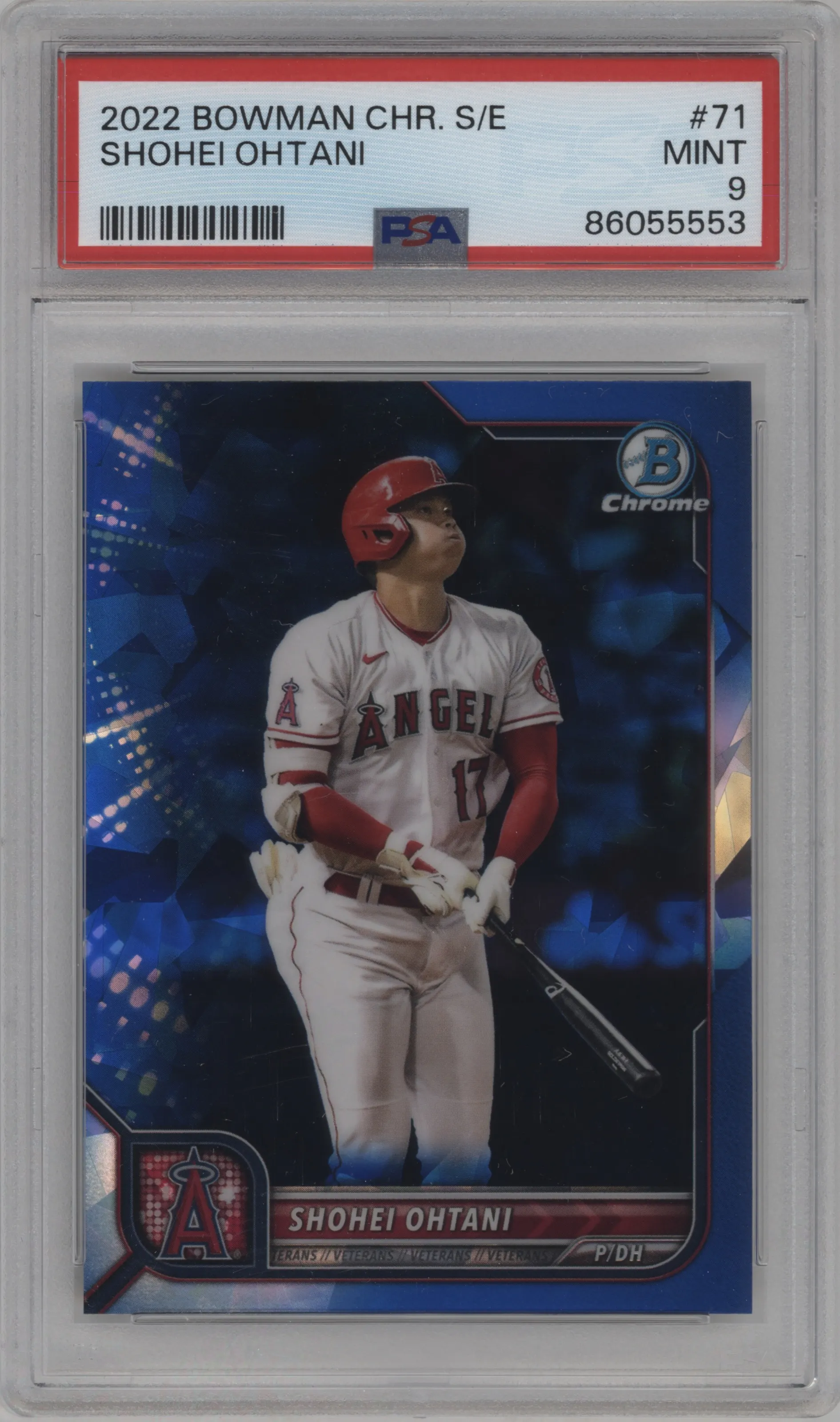 2022 Bowman Chrome Sapphire Edition Shohei Ohtani PSA 9