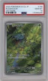 Bulbasaur from the 2023 Pokemon SV JPN set graded by PSA and given an overall grade of 10.