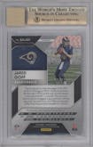 Jared Goff  from the 2016 Panini Prizm set featuring a Purple Scope parallel graded by Beckett and given an overall grade of 9.5.