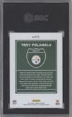 Troy Polamalu  from the 2021 Panini Donruss set graded by SGC and given an overall grade of 9.5.
