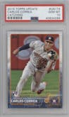 Carlos Correa from the 2015 Topps Update Series set graded by PSA and given an overall grade of 10.