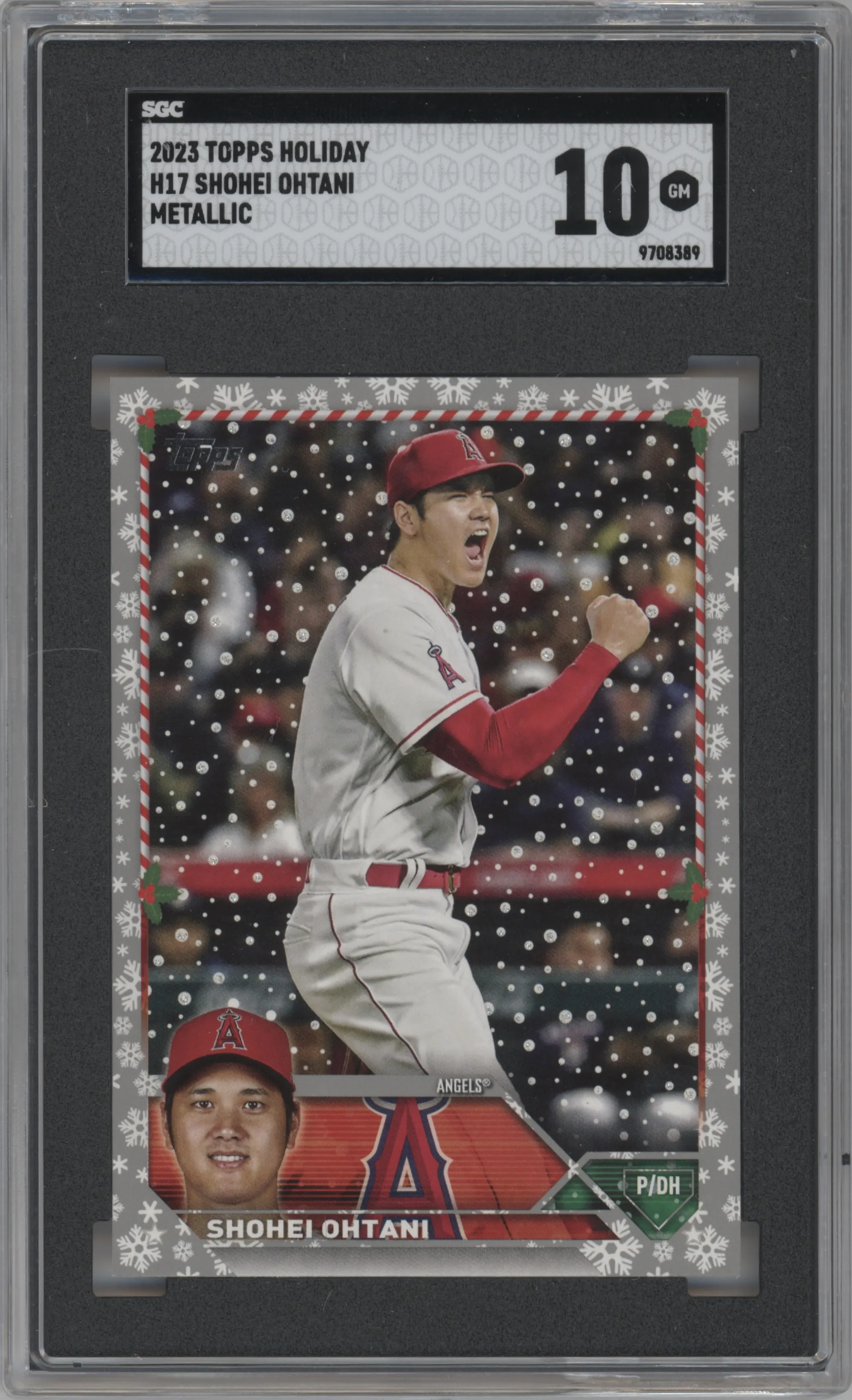 2023 Topps Holiday Shohei Ohtani Metallic #H17 SGC 10