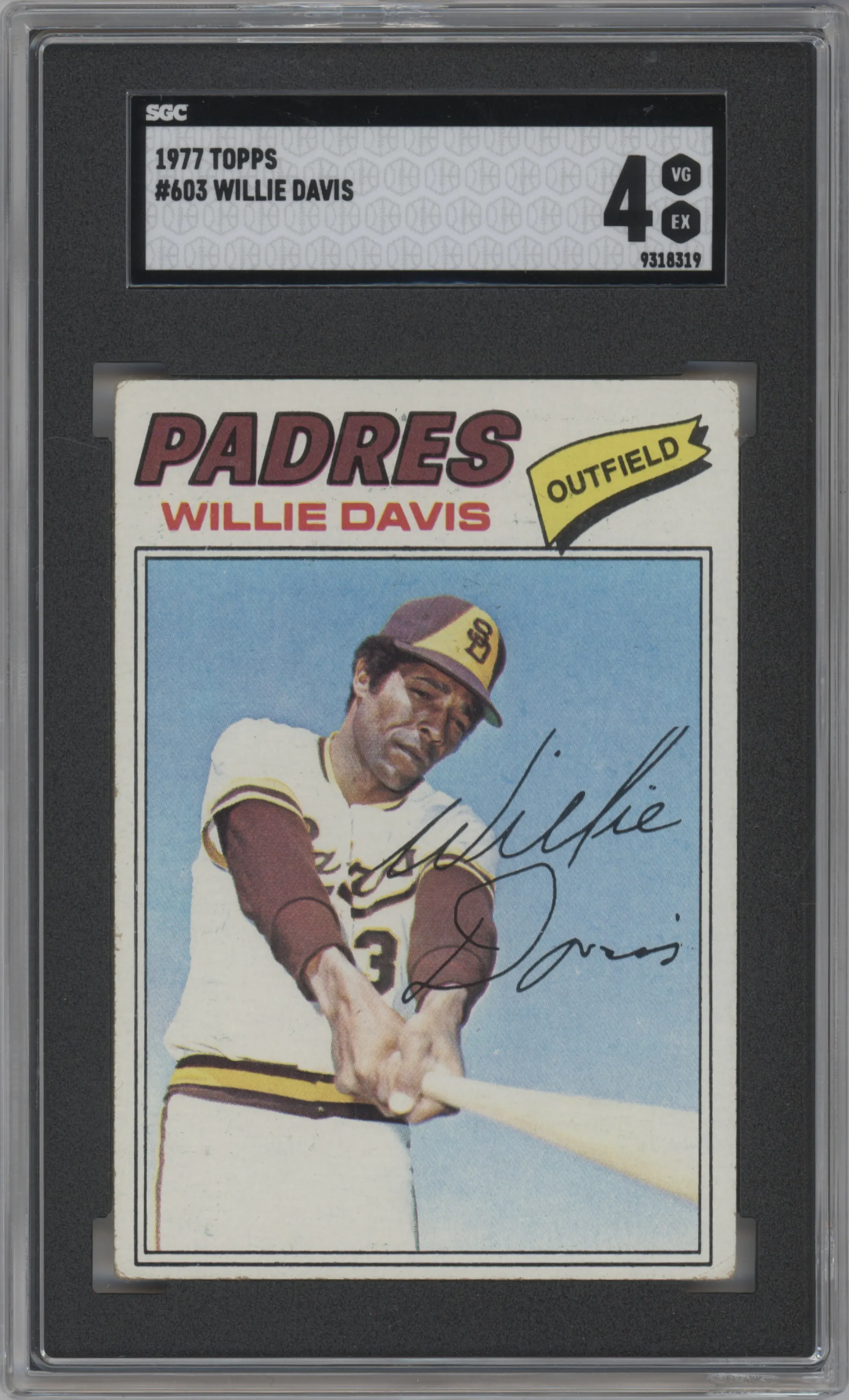 1977 Topps Willie Davis SGC 4