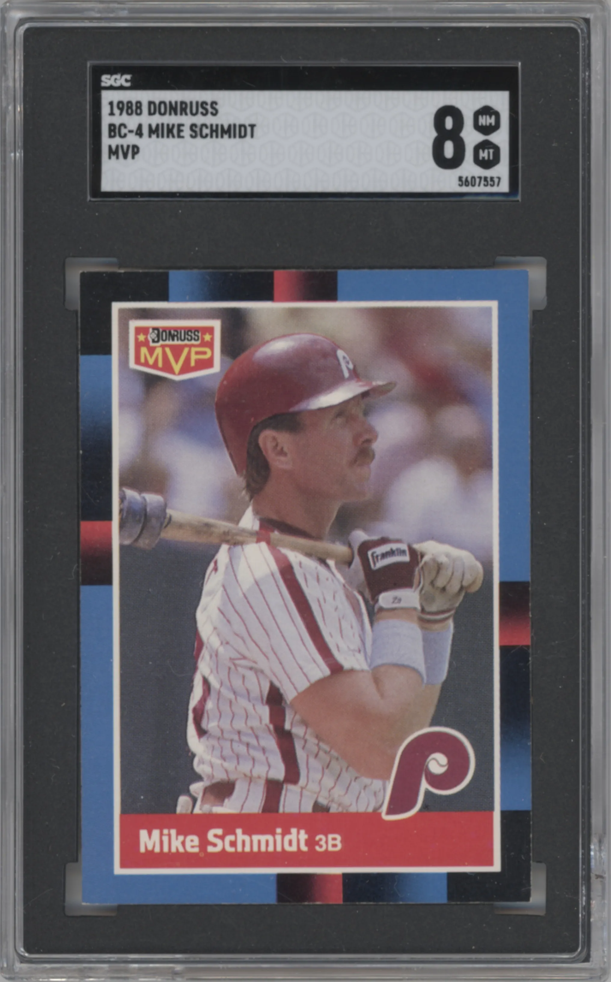 1988 Donruss MVP Mike Schmidt SGC 8