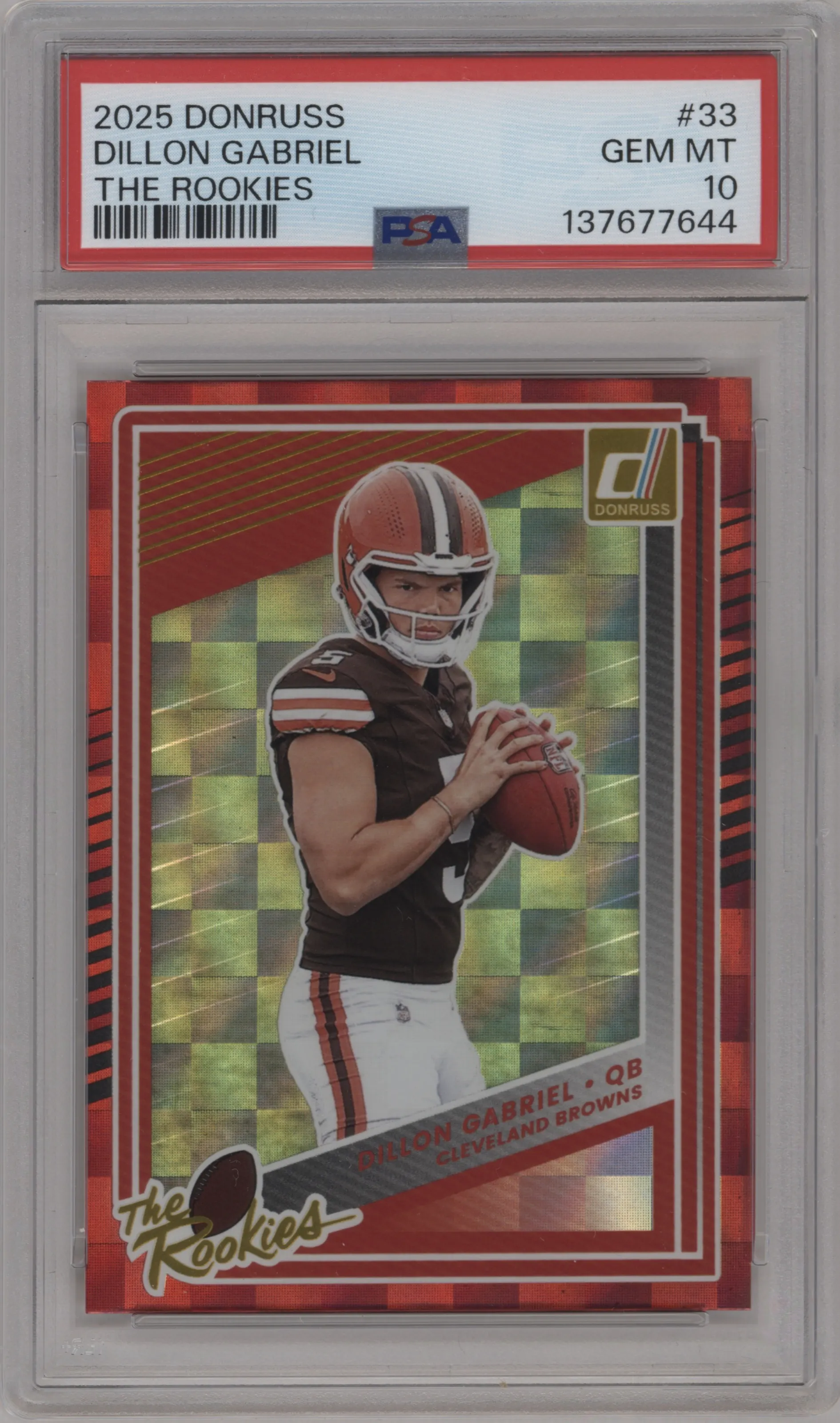 2025 Panini Donruss The Rookies Dillon Gabriel PSA 10