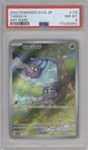 Tangela from the 2023 Pokemon SV JPN set graded by PSA and given an overall grade of 8.
