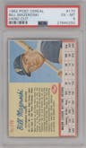 Bill Mazeroski from the 1962 Post Cereal set featuring a Hand Cut parallel graded by PSA and given an overall grade of 6.