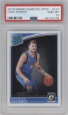 Luka Doncic from the 2018-19 Panini Donruss Optic set graded by PSA and given an overall grade of 10.