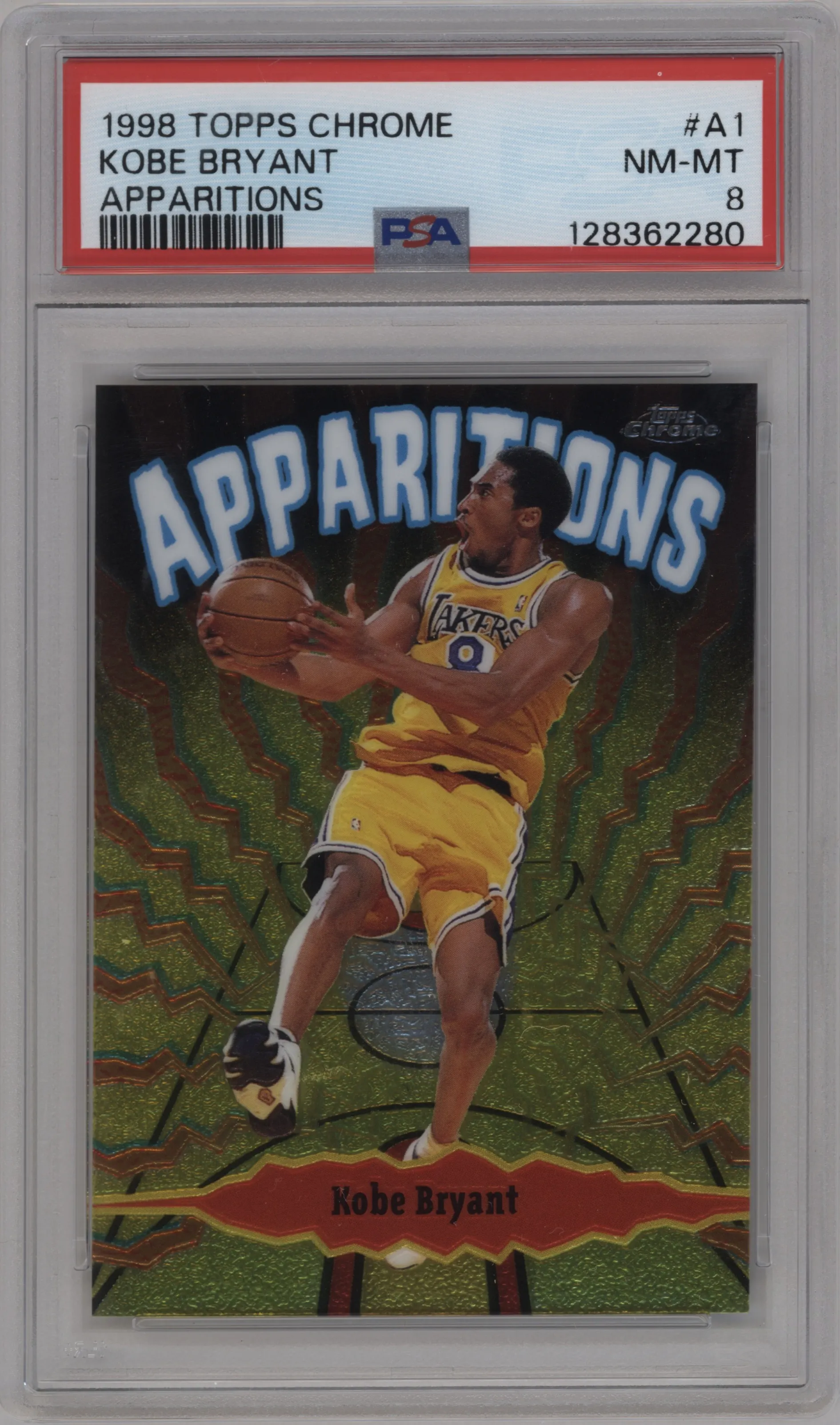 1998 Topps Chrome Apparitions Kobe Bryant #A1 PSA 8