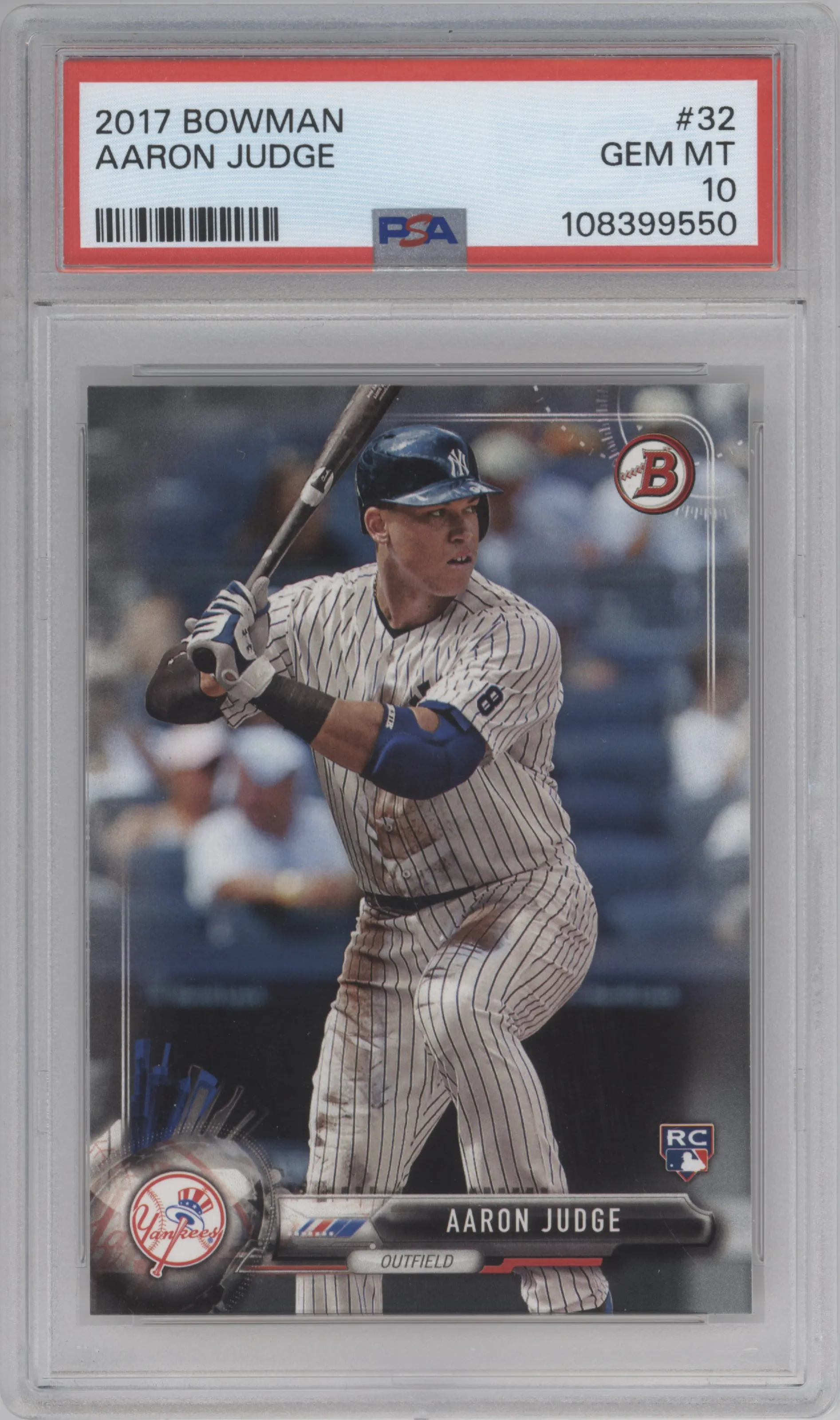 2017 Bowman Aaron Judge PSA 10