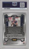 C.J. Stroud from the 2023 Panini Prizm set featuring a Green Prizm parallel graded by PSA and given an overall grade of 9.