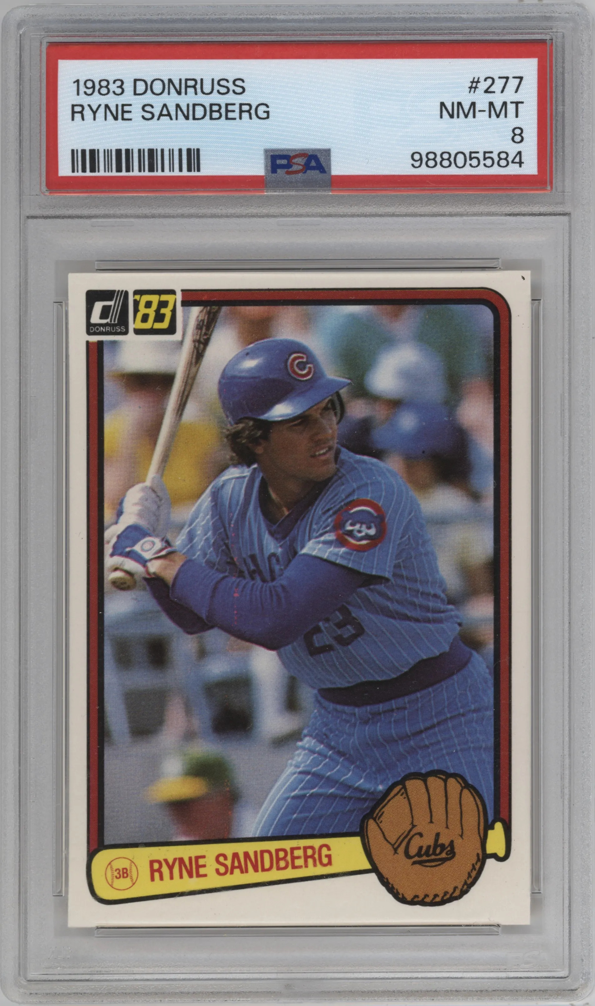 1983 Donruss Ryne Sandberg PSA 8
