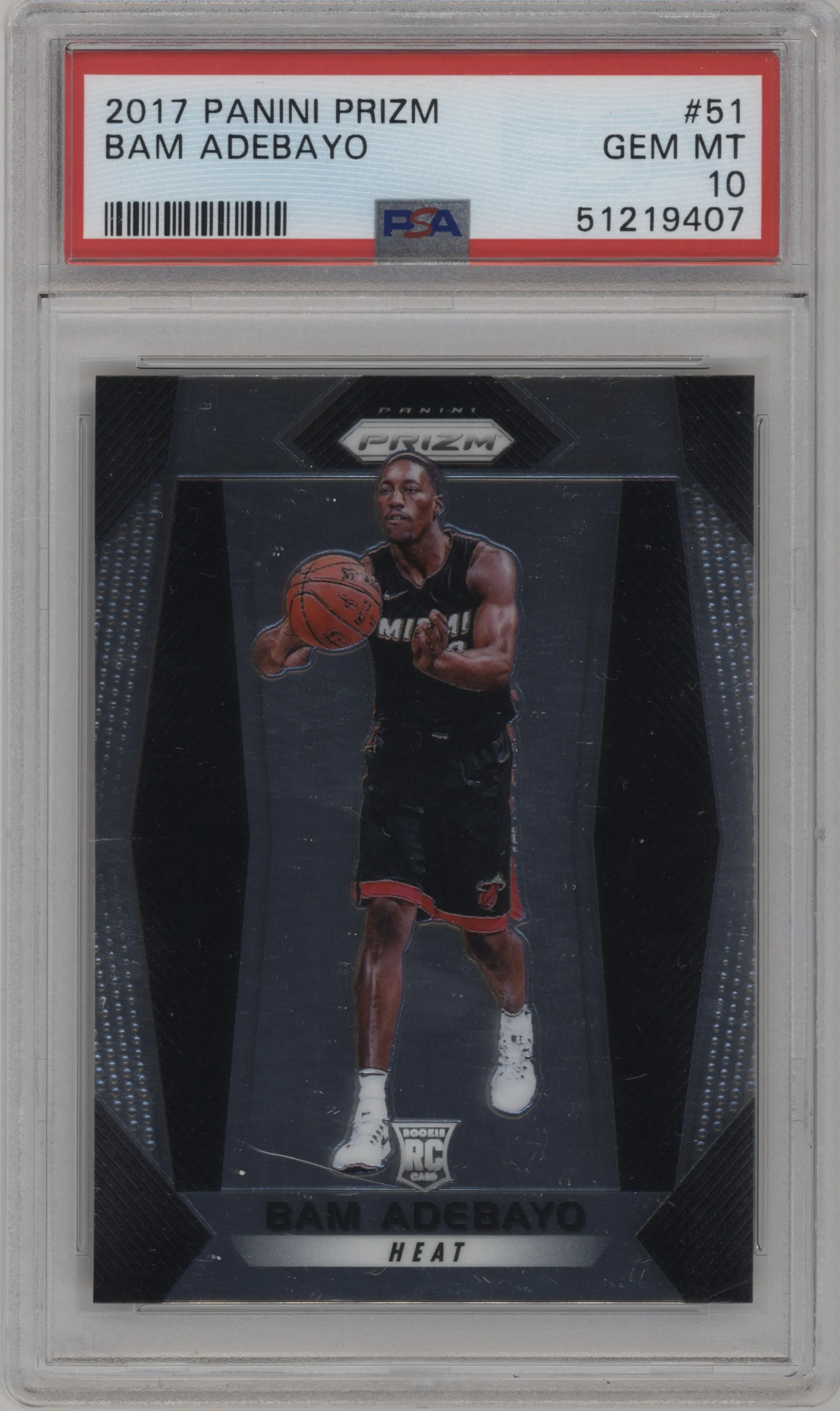 2017 Panini Prizm Bam Adebayo PSA 10