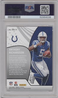 Anthony Richardson from the 2023 Panini Donruss set graded by PSA and given an overall grade of 10.