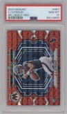 C.J. Stroud  from the 2023 Panini Mosaic set featuring a Red Mosaic parallel graded by PSA and given an overall grade of 10.