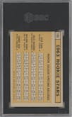 Dick Egan/Julio Navarro/Gaylord Perry/Tommy Sisk from the 1963 Topps set graded by SGC and given an overall grade of 5.5.