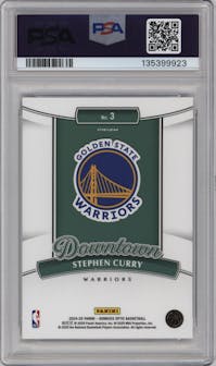 Stephen Curry from the 2024-25 Donruss Optic set graded by PSA and given an overall grade of 10.