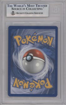 Espeon from the 2012 Pokemon B&W set featuring a National Championships parallel graded by Beckett and given an overall grade of 9.