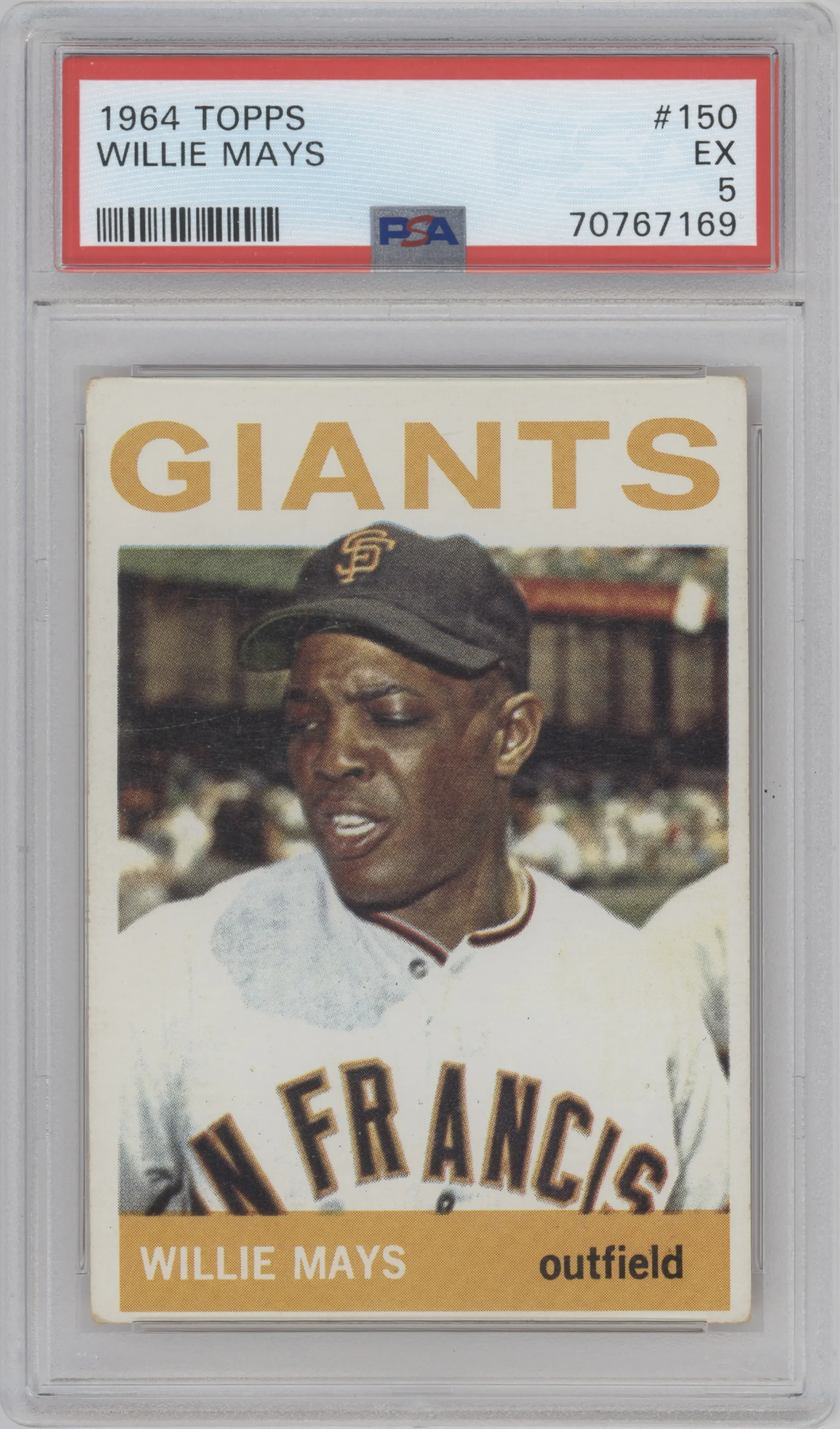 1964 Topps Willie Mays #150 PSA 5